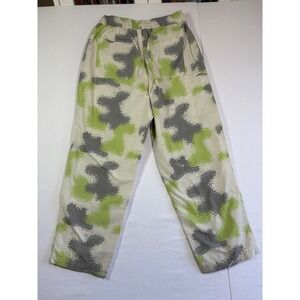 HUF Digital Camo Relaxed Fit Pants Lime Green Grey Streetwear Mens Medium